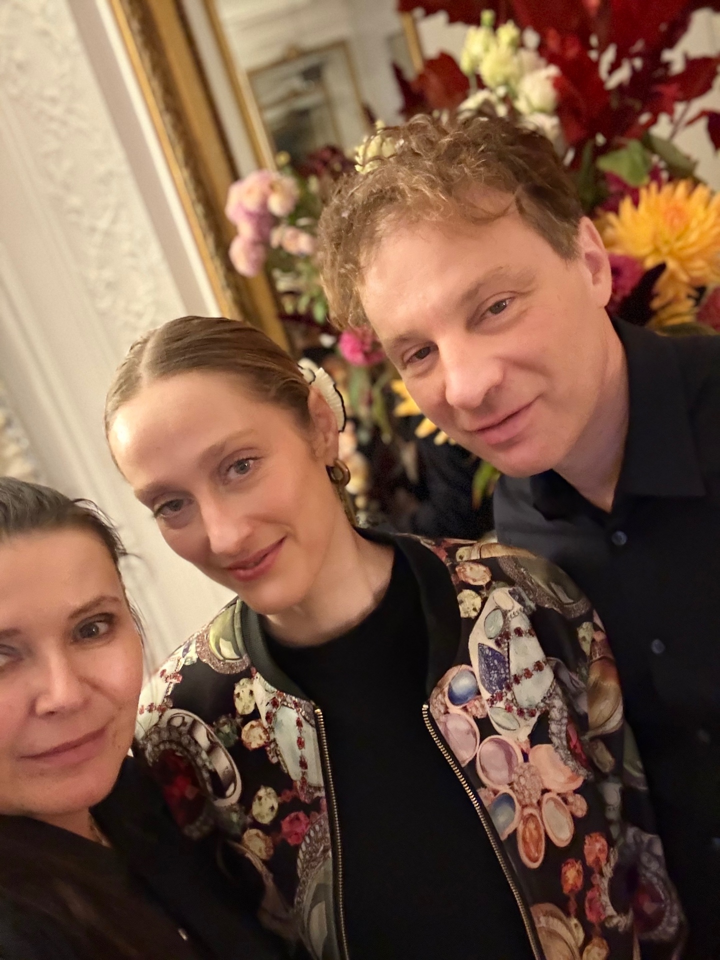 Angelika Markul, Ramona Nagabczyńska, choreographer, and Arnaud Lutellier